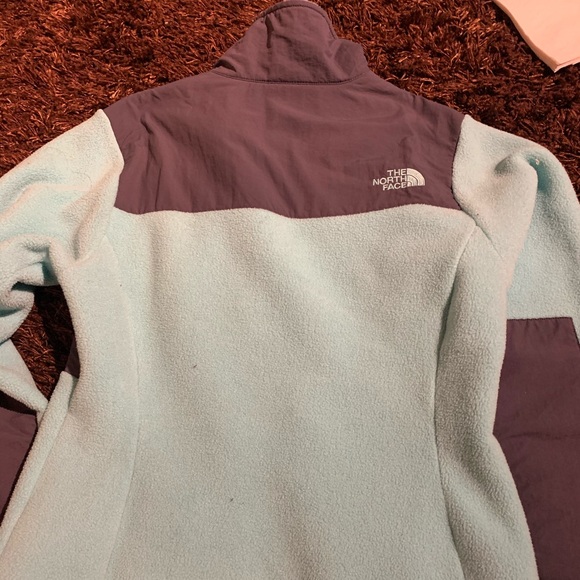 Teal and grey NorthFace jacket - Picture 2 of 3
